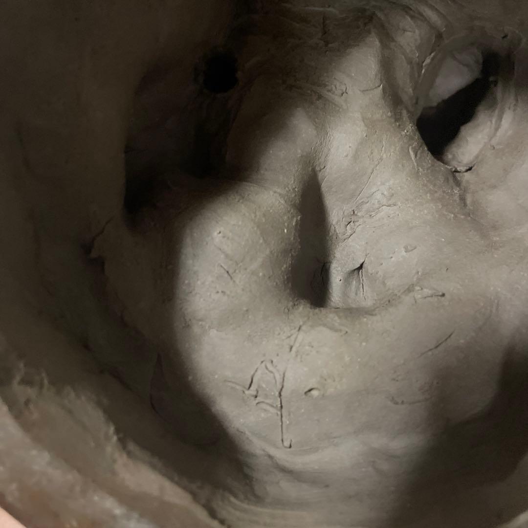 備前焼　毘沙門天