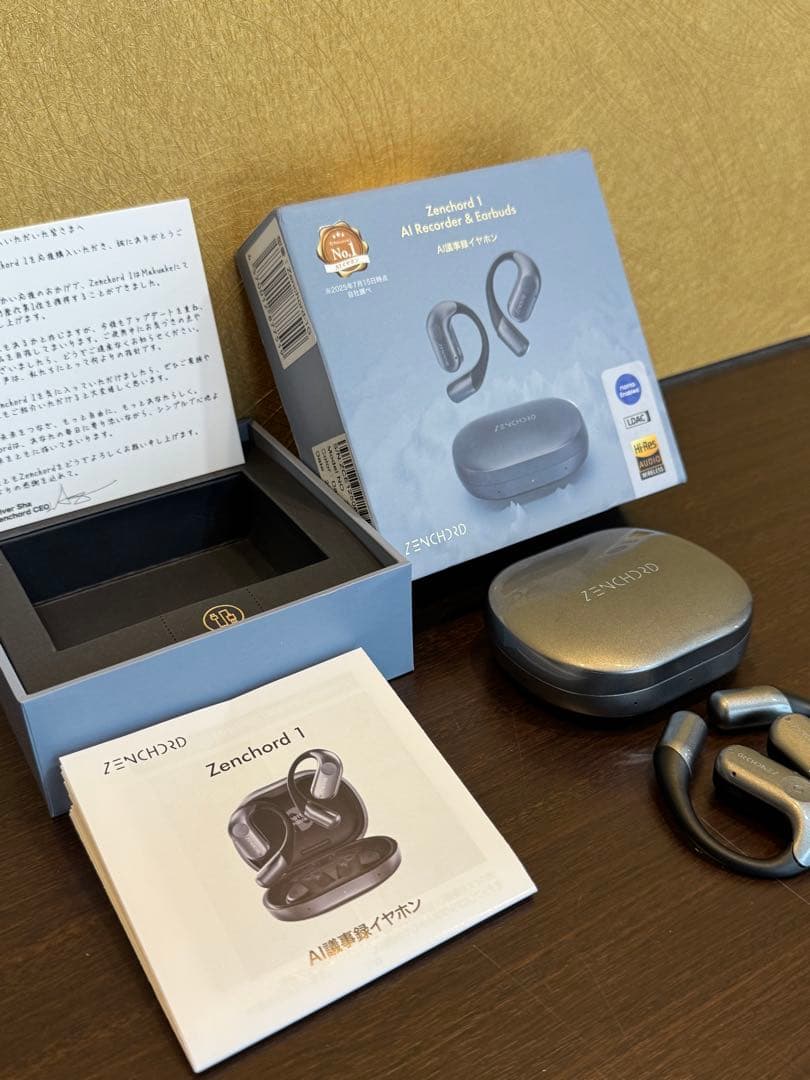 ZENCHORD 1 ワイヤレスイヤホン AI議事録イヤホン notta