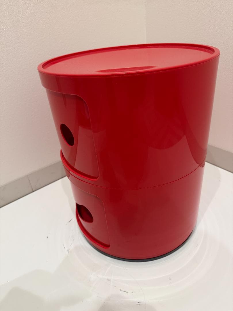 【格安】Kartell カルテル コンポリビニ スマイル 赤 レッド 収納