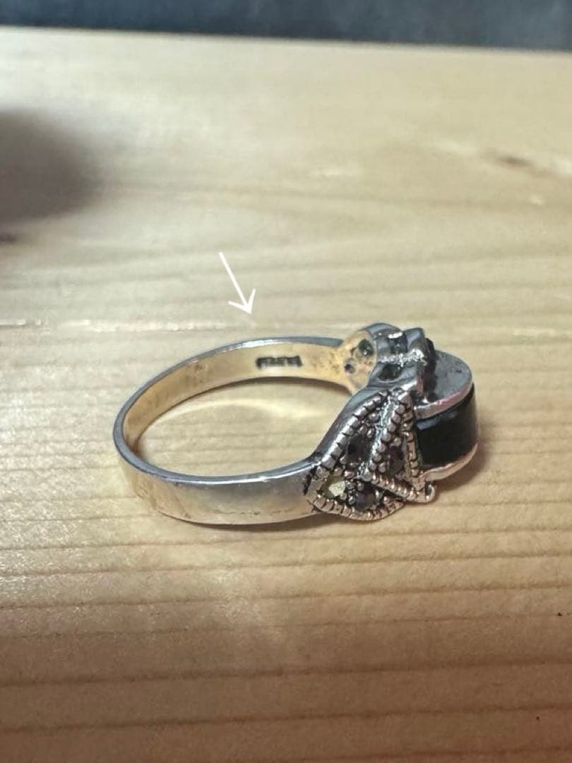 Vintage オニキス　silver リング　指輪