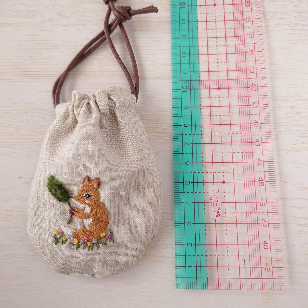 ちっちゃな巾着サシェ/詰替タイプ【きつねとエノコログサ】