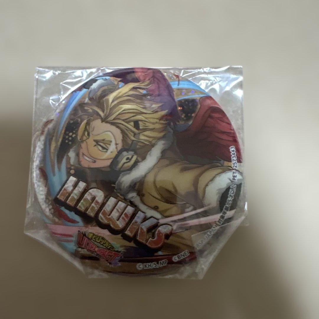 僕のヒーローアカデミア　ナムコ限定　ホログラム缶バッジ　ホークス 5点セット