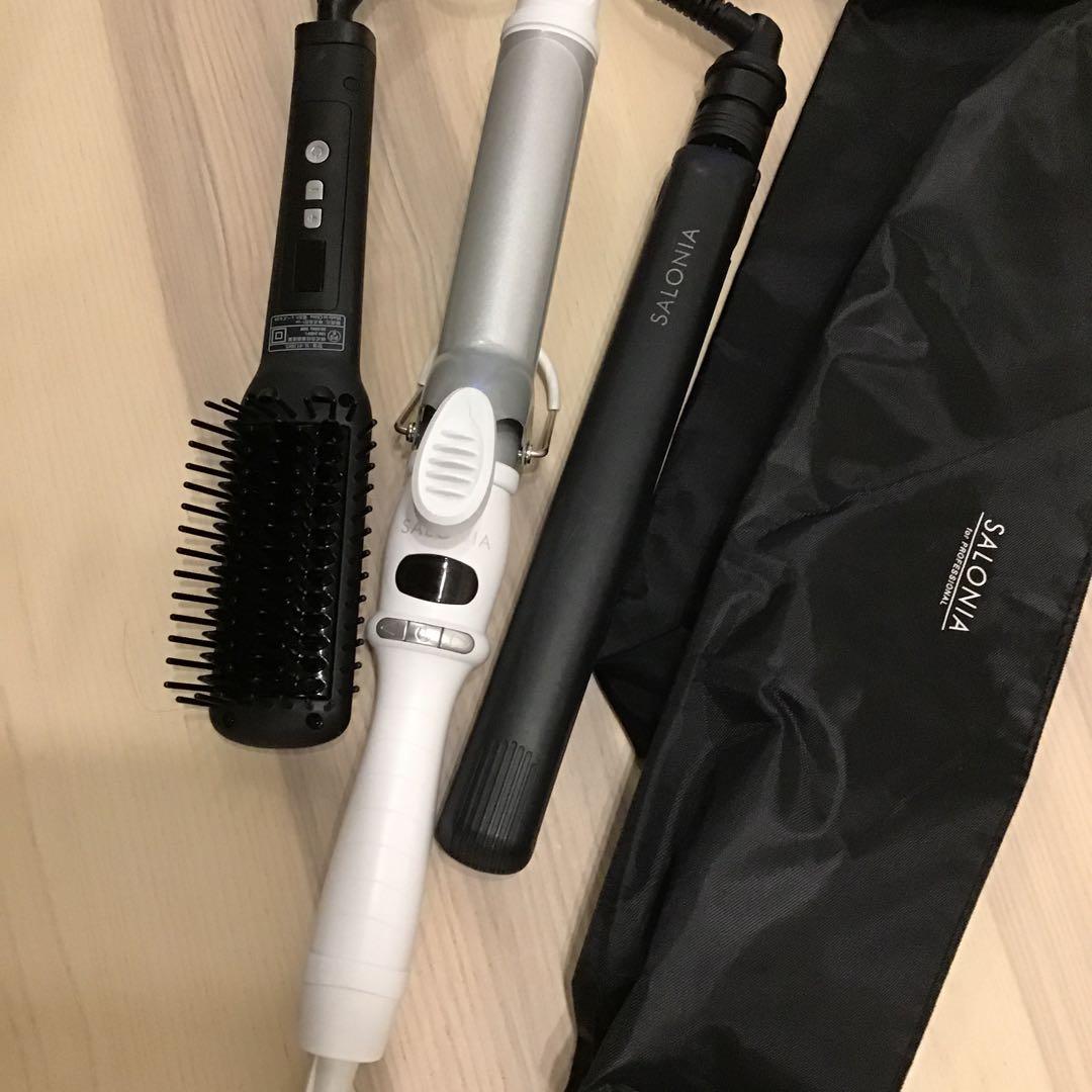 SALONIA 多機能ヘアアイロン3点セット