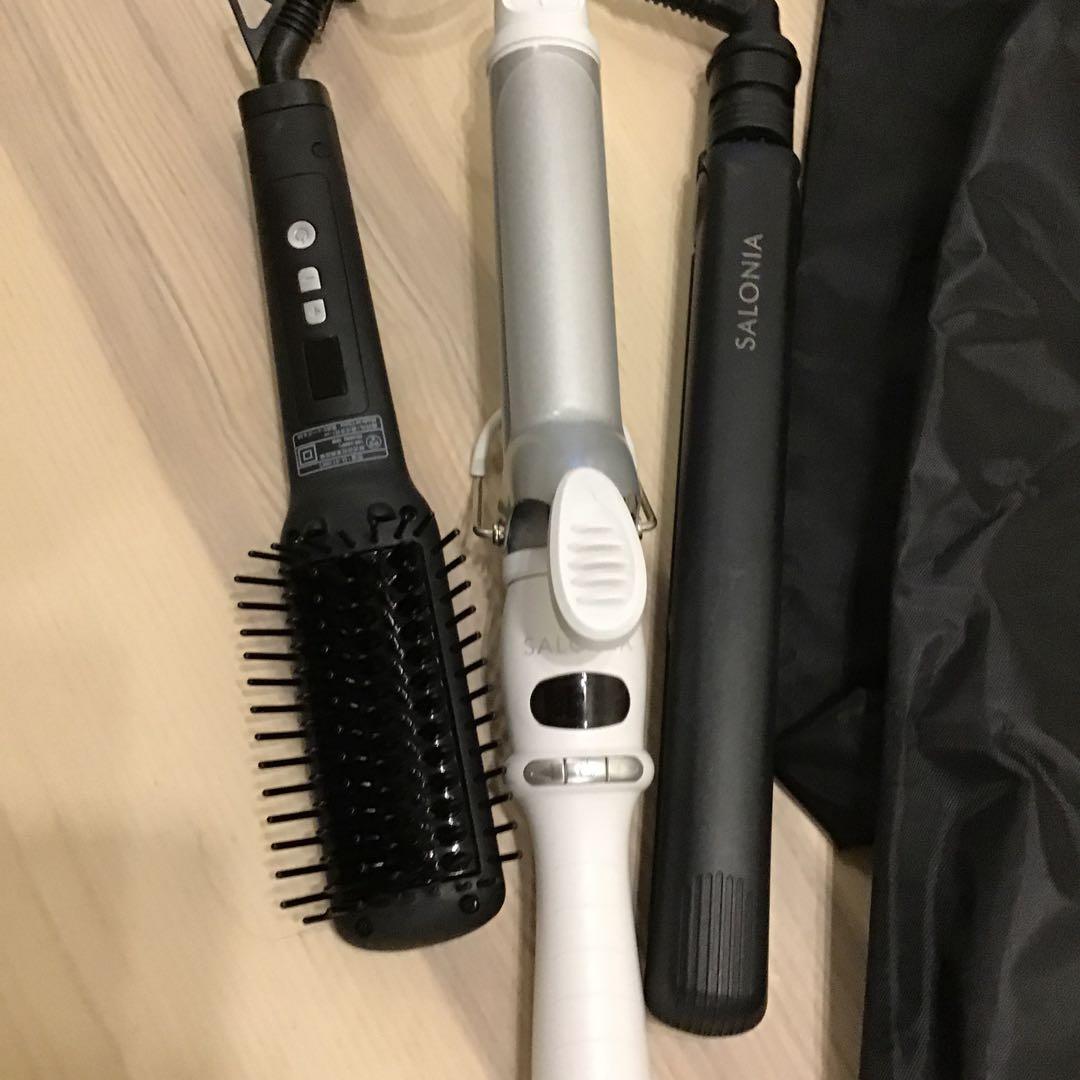 SALONIA 多機能ヘアアイロン3点セット