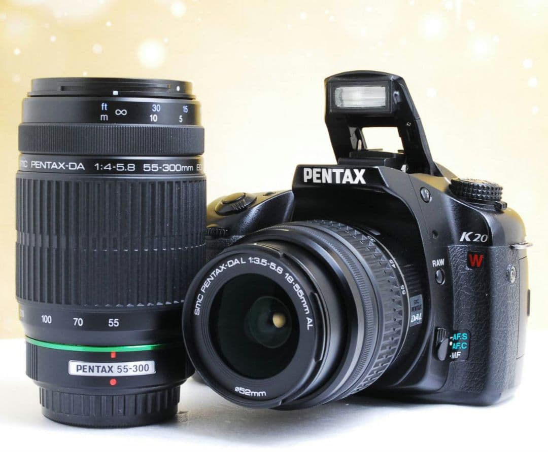 希少　PENTAX K20D-W 未発売モデル　ダブルレンズ⚡️初心者　警察用機