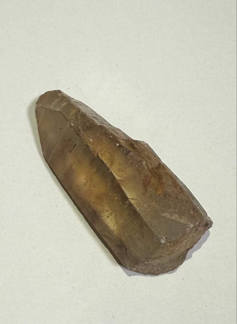 イエロークリスタル 原石 約414ct 大粒 透明感あり