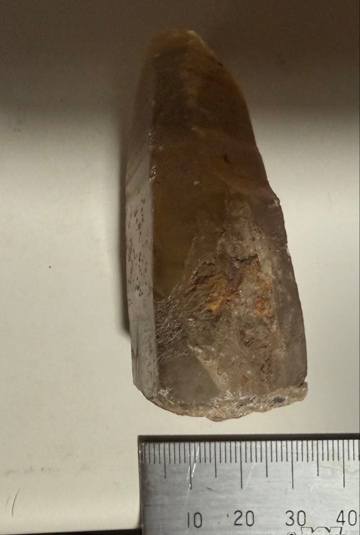 イエロークリスタル 原石 約414ct 大粒 透明感あり
