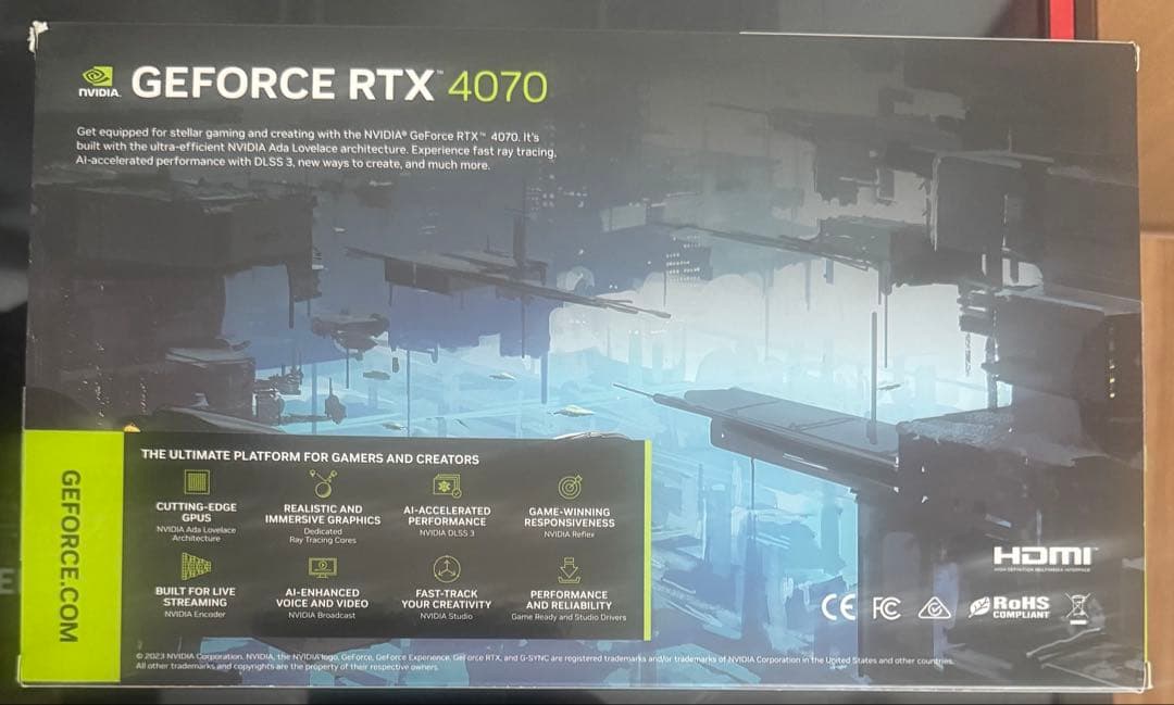 グラフィックボード・グラボ・ビデオカード GALAKURO GEFORCE RTX 4070 12GB