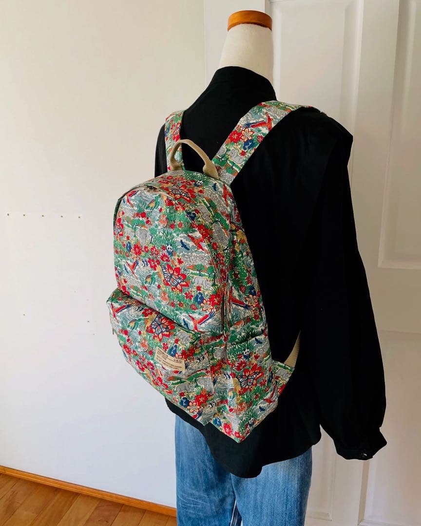 【eco】リバティ ハリージェームズジャングル☆リュック handmade