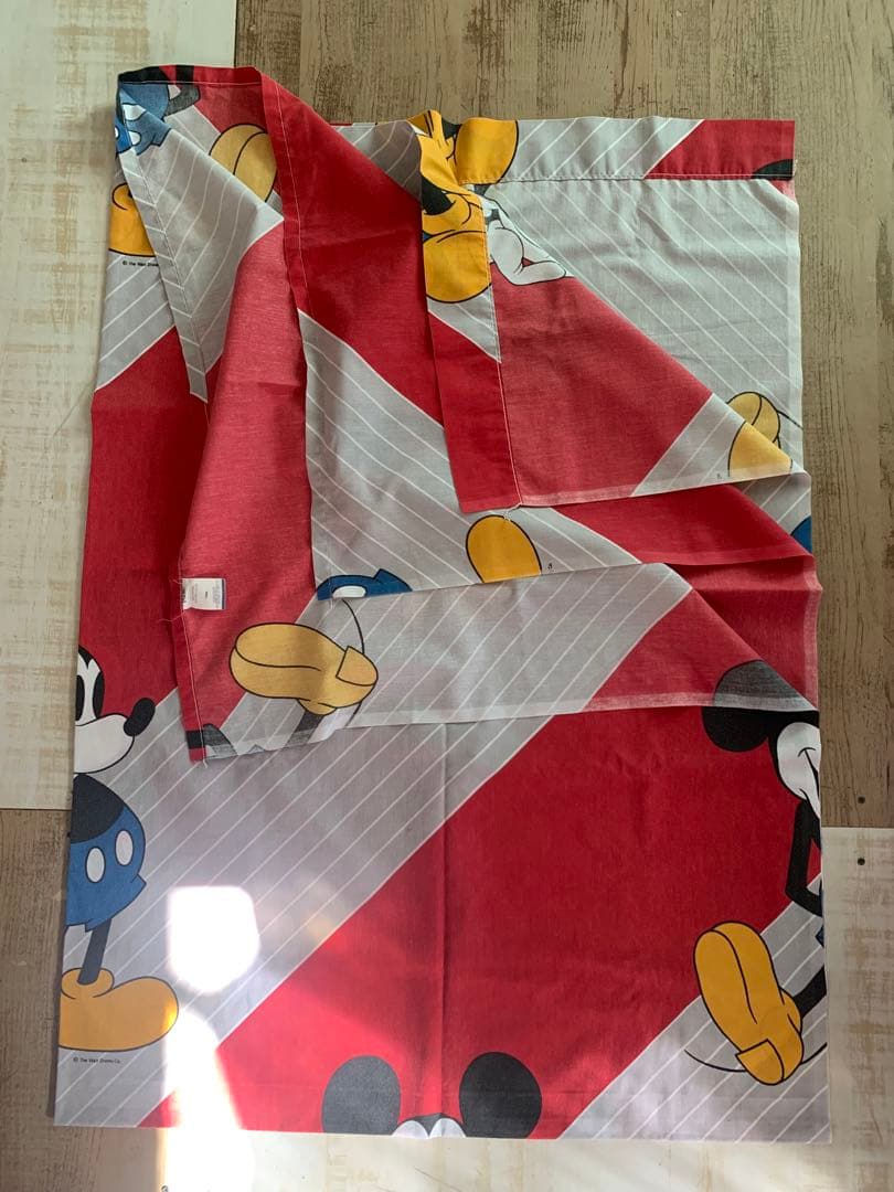 ミッキーマウス　カーテン　ファブリック　ビンテージ