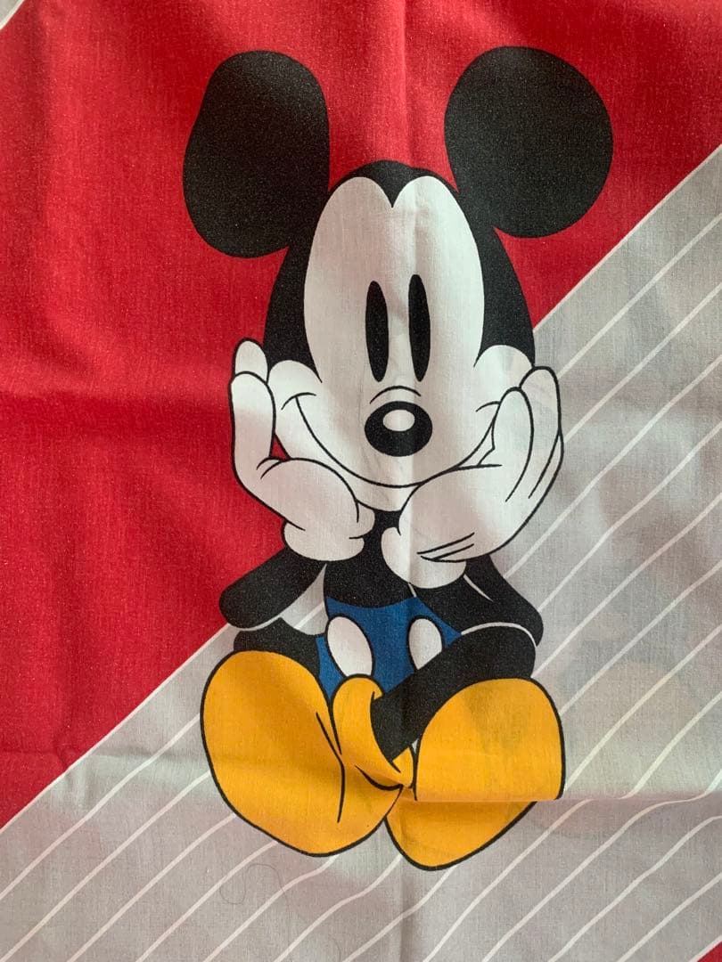 ミッキーマウス　カーテン　ファブリック　ビンテージ