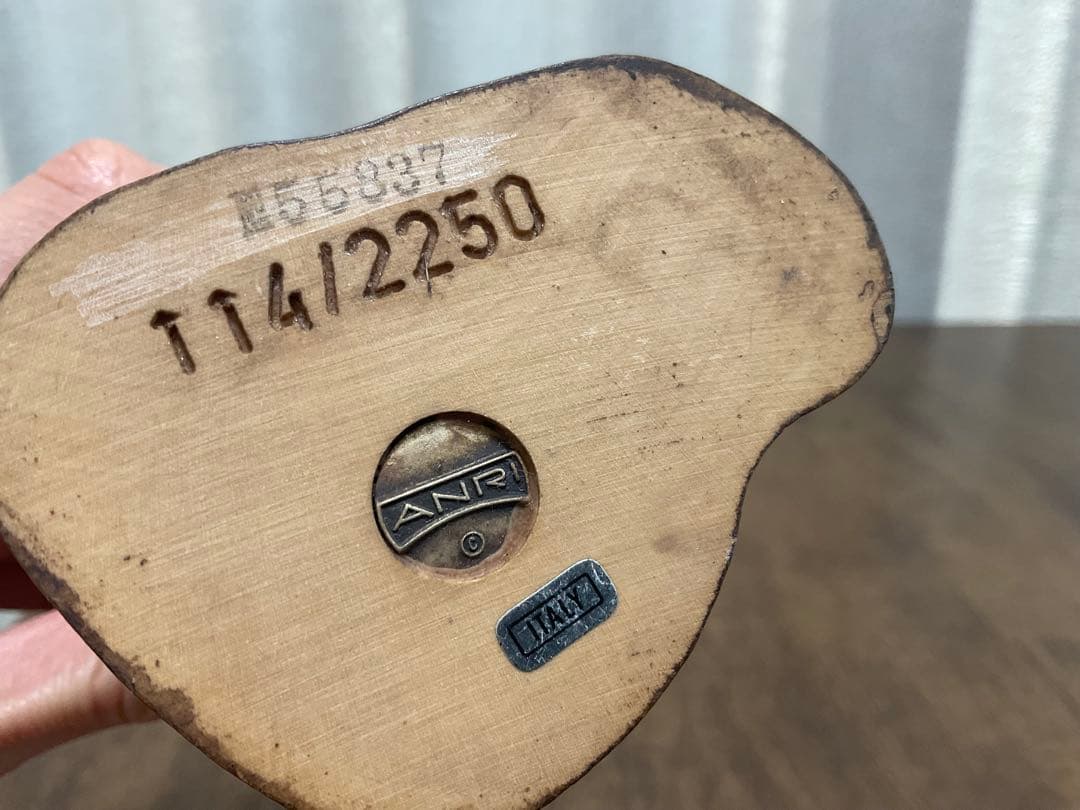 【限定版】2,250体/アンリ【ANRI】/少年の人形（木彫り）置物