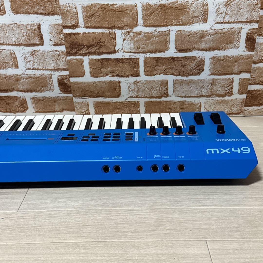 【限定色】YAMAHA MX49 ブルー シンセサイザー 49鍵　キーボード