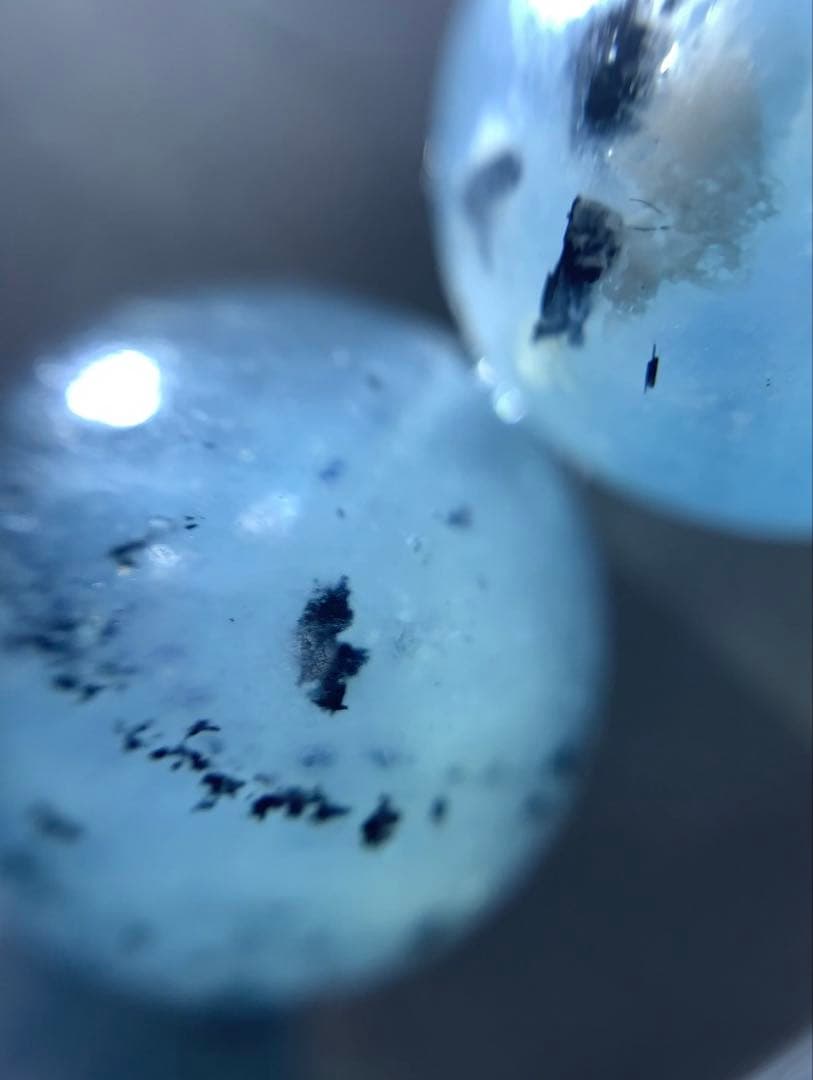 ⭐️発色抜群⭐️マイカインアクアマリン　ブレスレット① アクアマリン