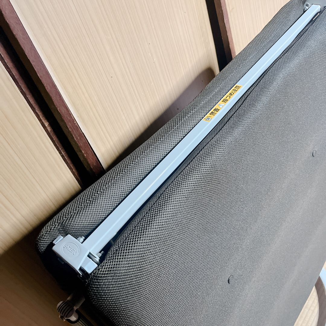 アテックスATEX 収納式リクライニングベッド ブラウン 折りたたみ式