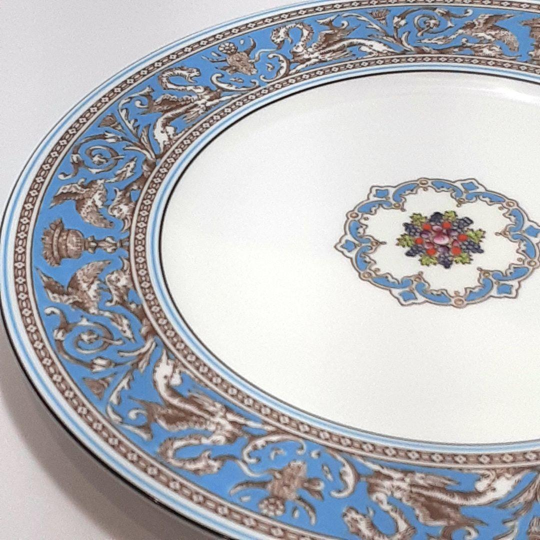 専用Y1275-8 ウェッジウッド フロレンティーンターコイズ 大皿2枚　ぬ