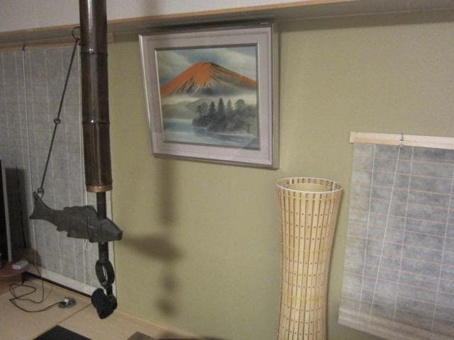 真作　日本画　堀江京泉　赤富士　曙富士　金運　絵画