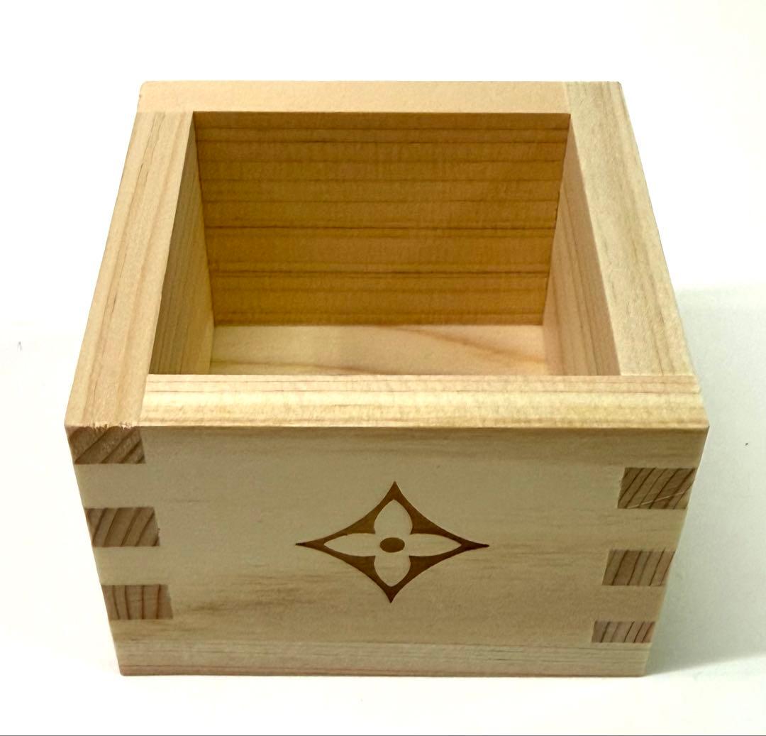 未使用 ルイヴィトン イベント ノベルティ 木製 枡 マス ハンドタオル セット