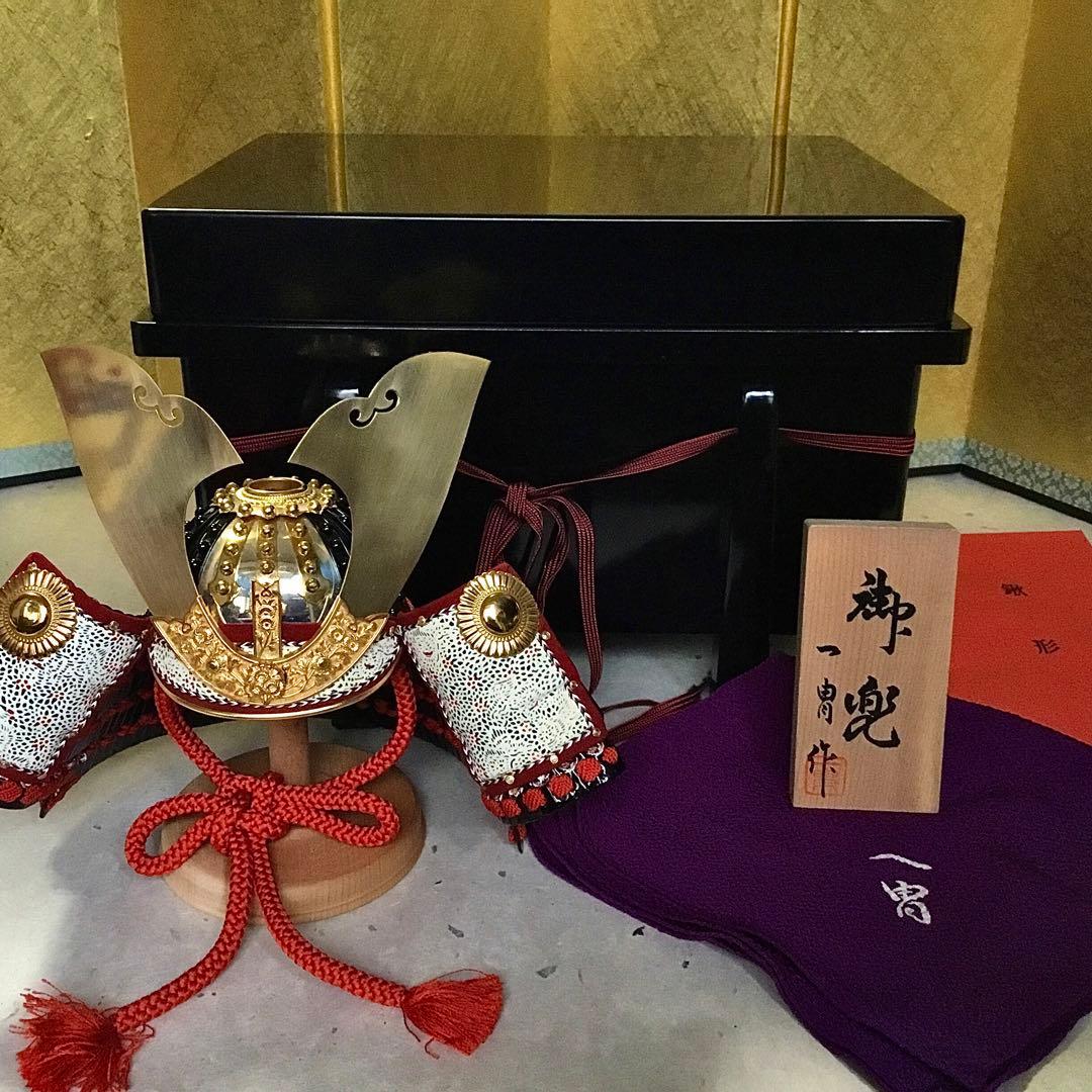 兜飾り◆加藤一冑◆伝統工芸 コンパクト五月飾り 鎧 五月節句 甲冑 兜