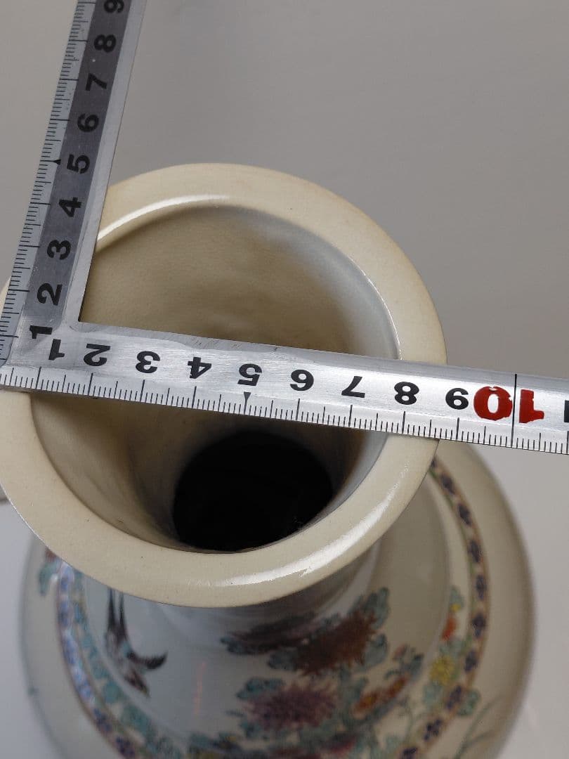 薩摩古薩摩大花瓶　明治期　約42cm