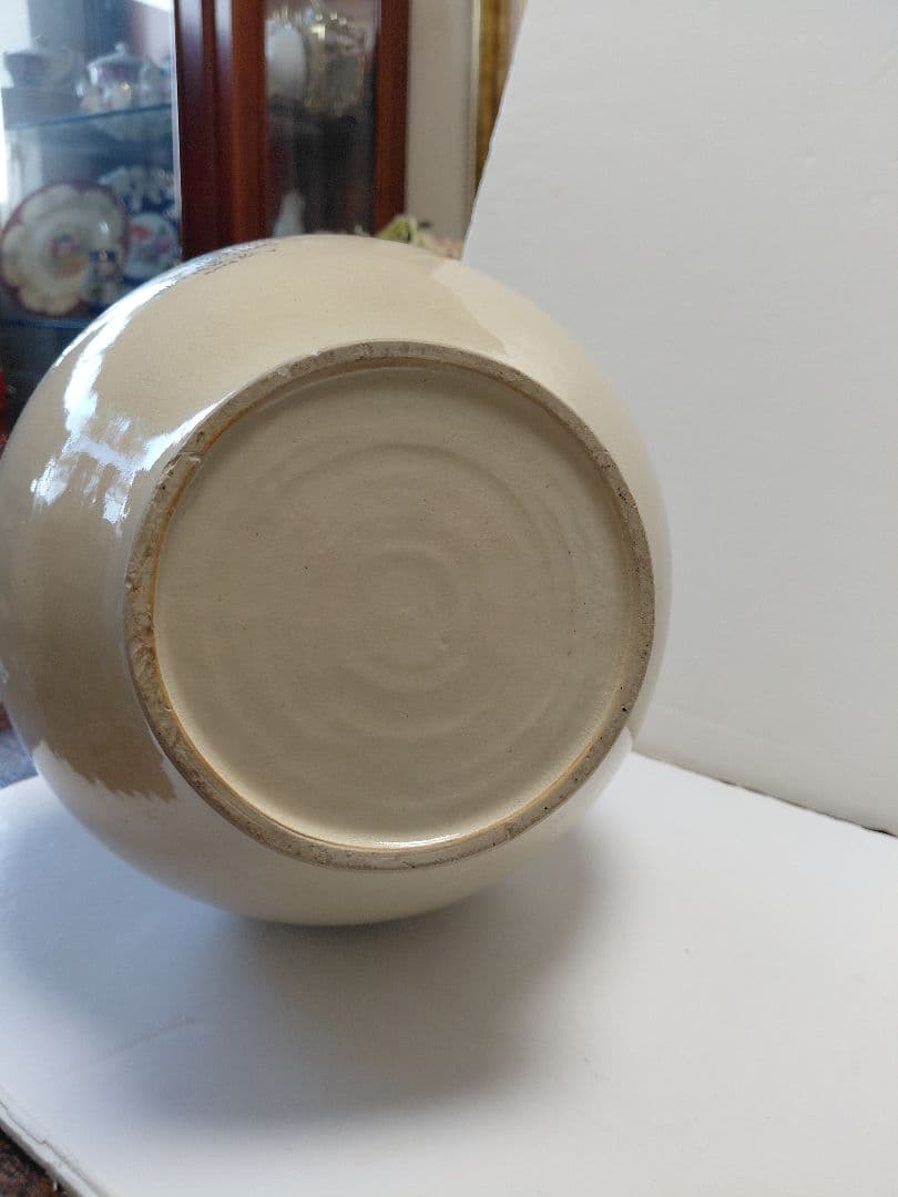 薩摩古薩摩大花瓶　明治期　約42cm