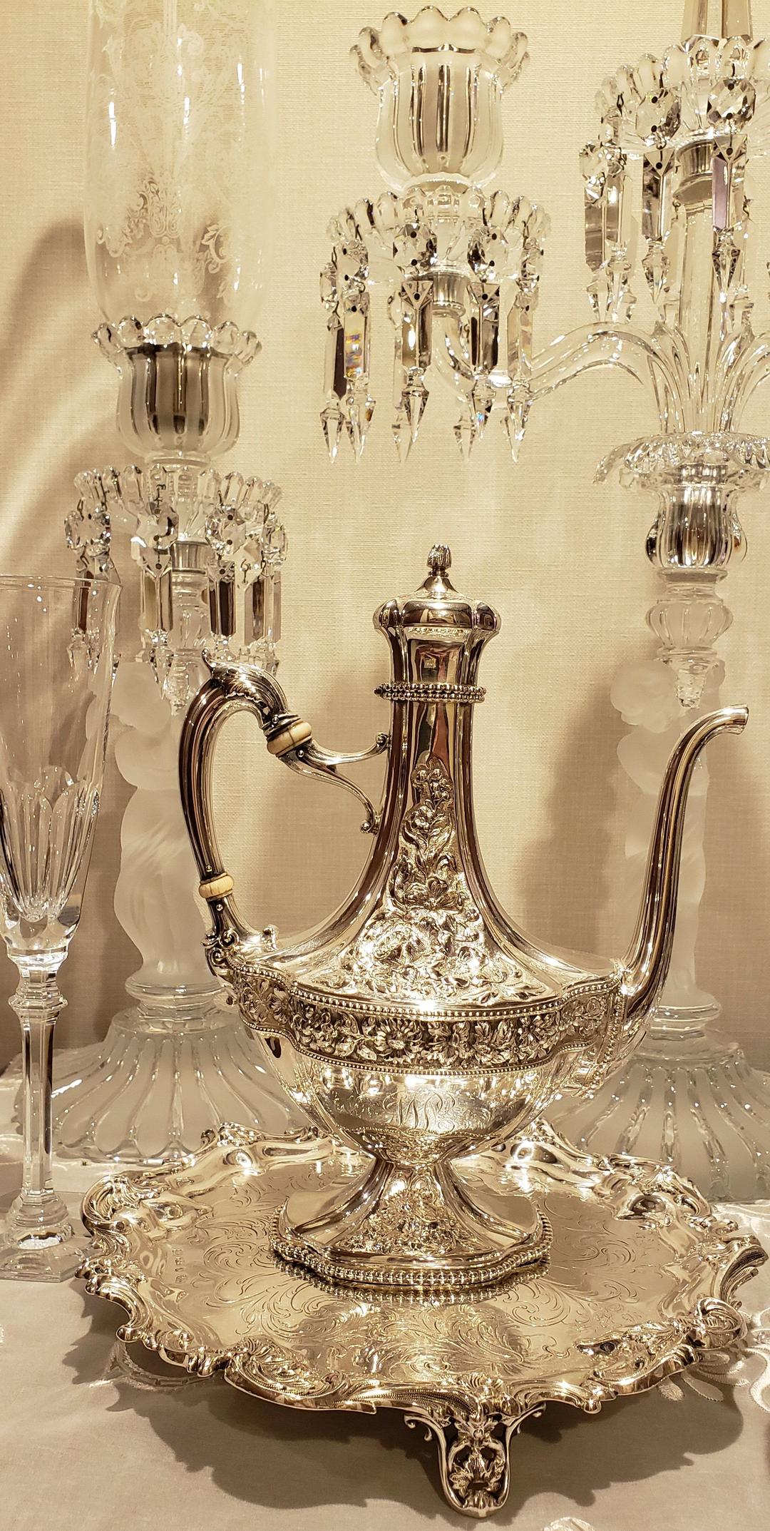 純銀 スターリング ケトル アンティーク ポット シルバー