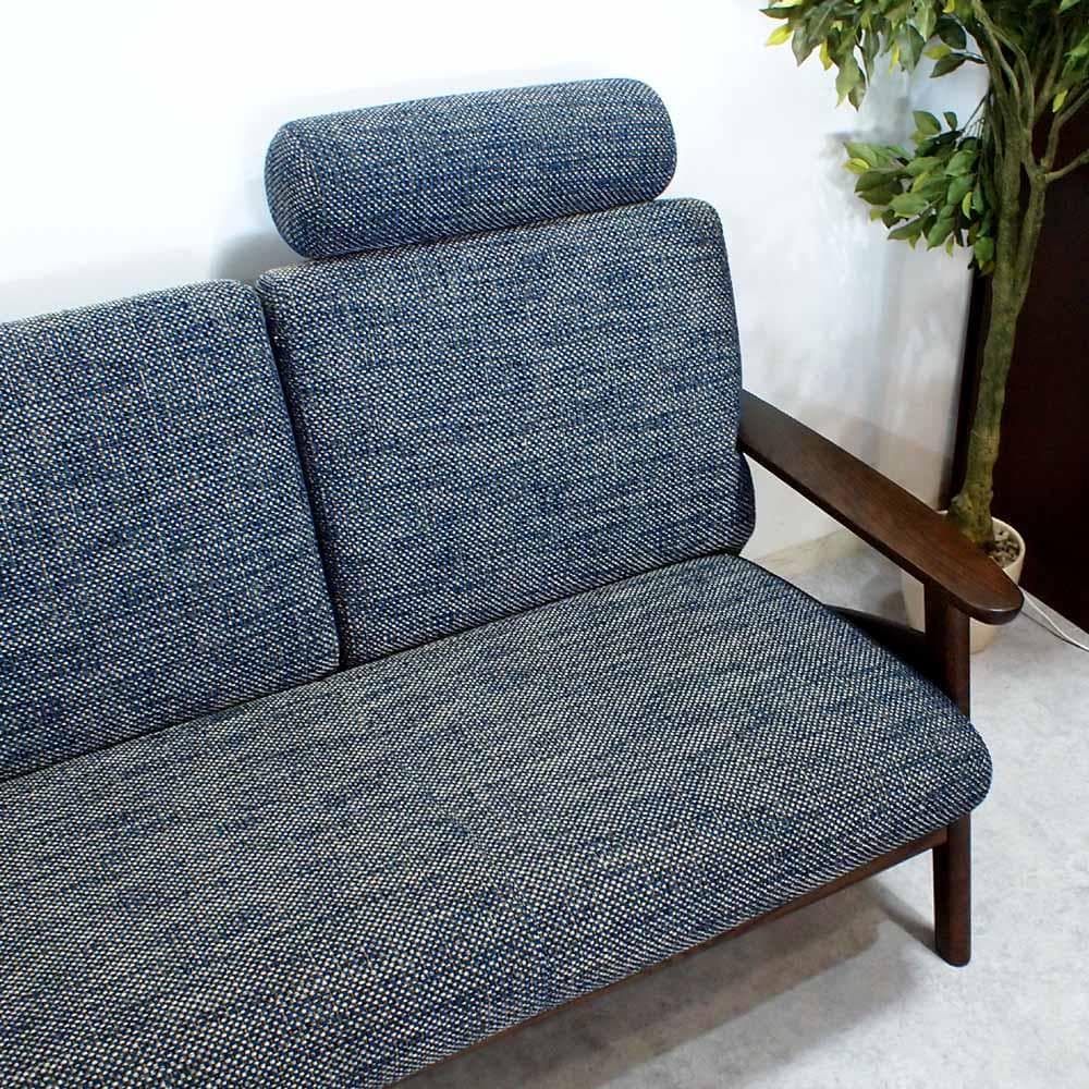 浜本工芸 リミットLO 3人掛けソファ 190cm オーク材 ZR24515