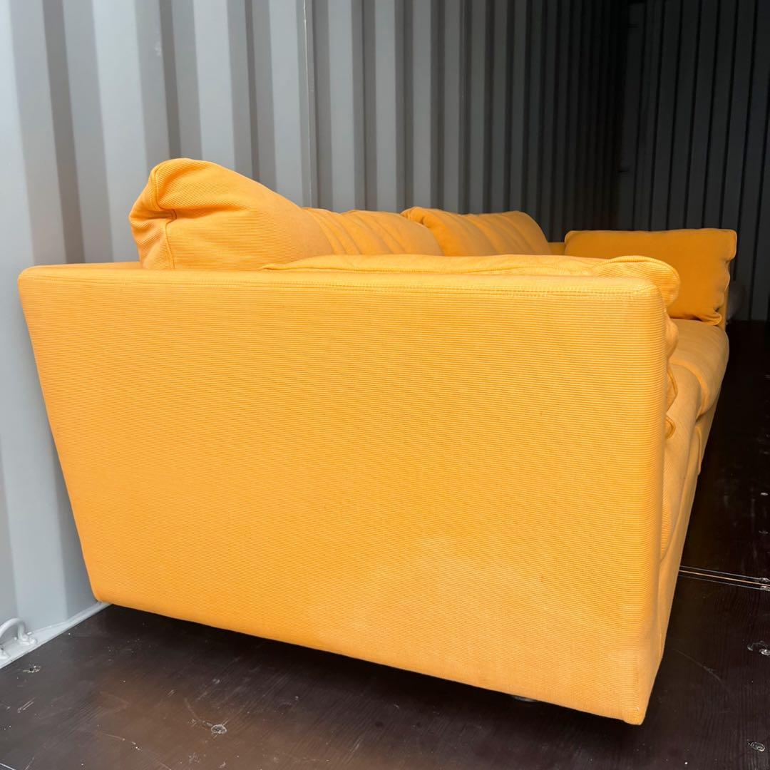 取付無料！アルフレックス Aソファ イエローファブリックセパレートソファ✨