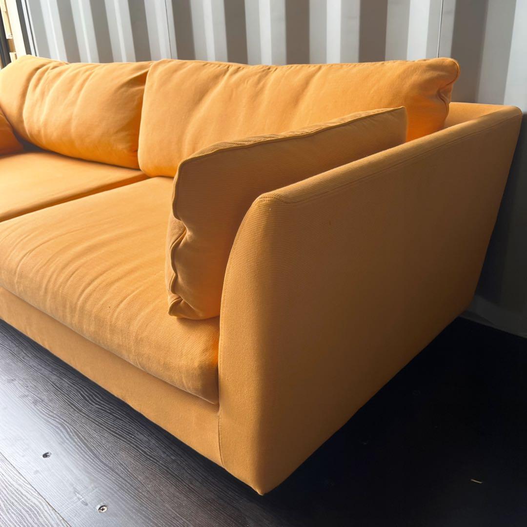 取付無料！アルフレックス Aソファ イエローファブリックセパレートソファ✨