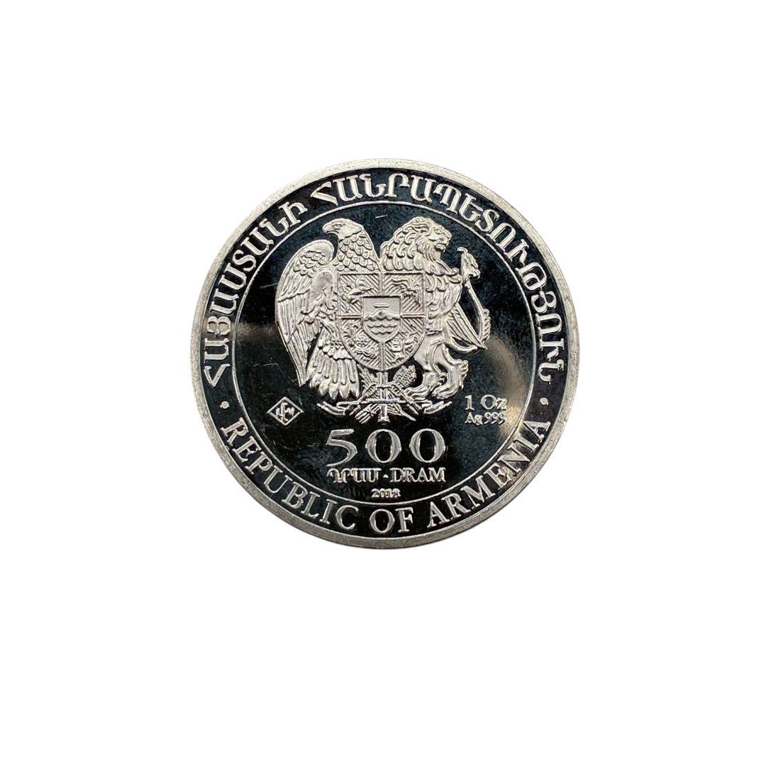 2018 アルメニア ノアの方舟 1オンス 銀貨