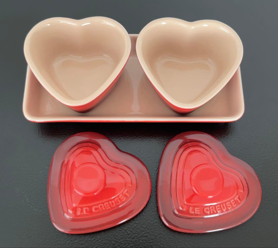 【Le Creuset (ルクルーゼ) 】食器セット　ミニココット　ラムカン