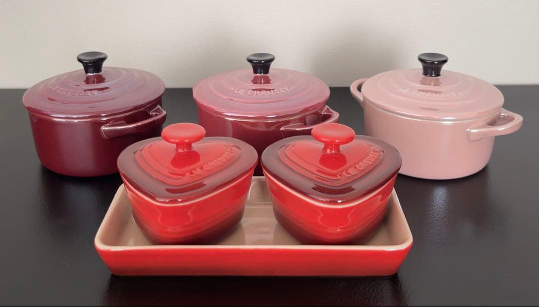 【Le Creuset (ルクルーゼ) 】食器セット　ミニココット　ラムカン