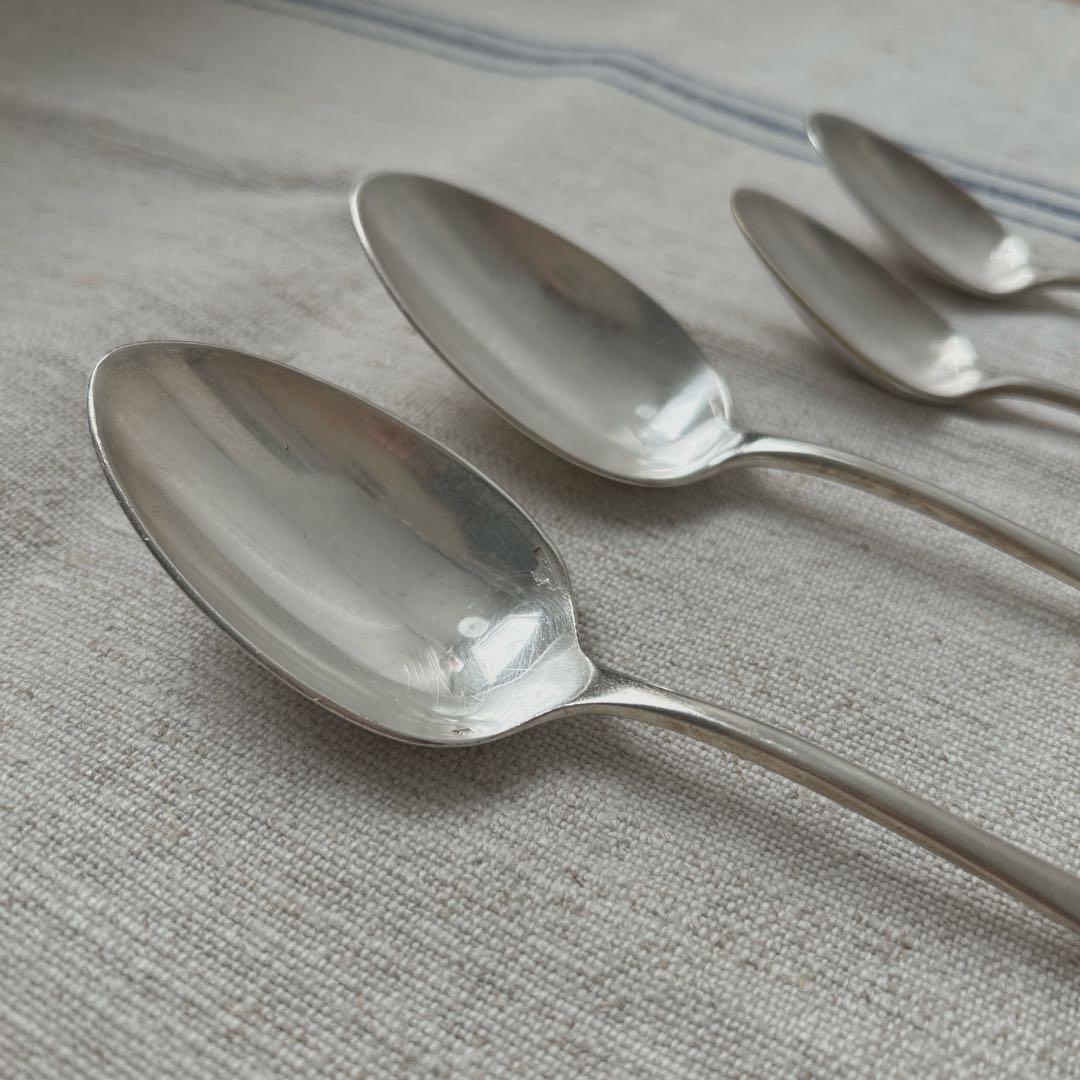 フランス　アンティークスプーン　4本まとめて