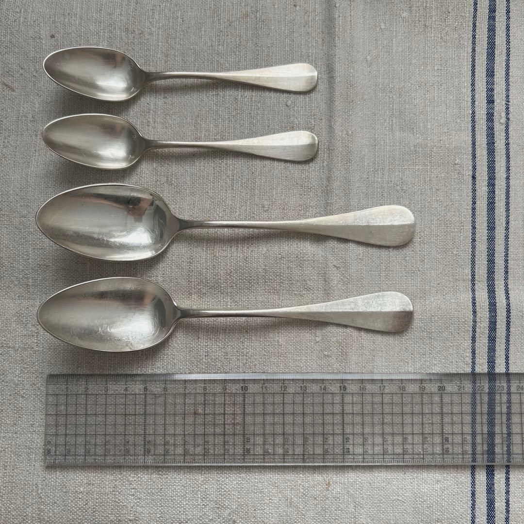 フランス　アンティークスプーン　4本まとめて