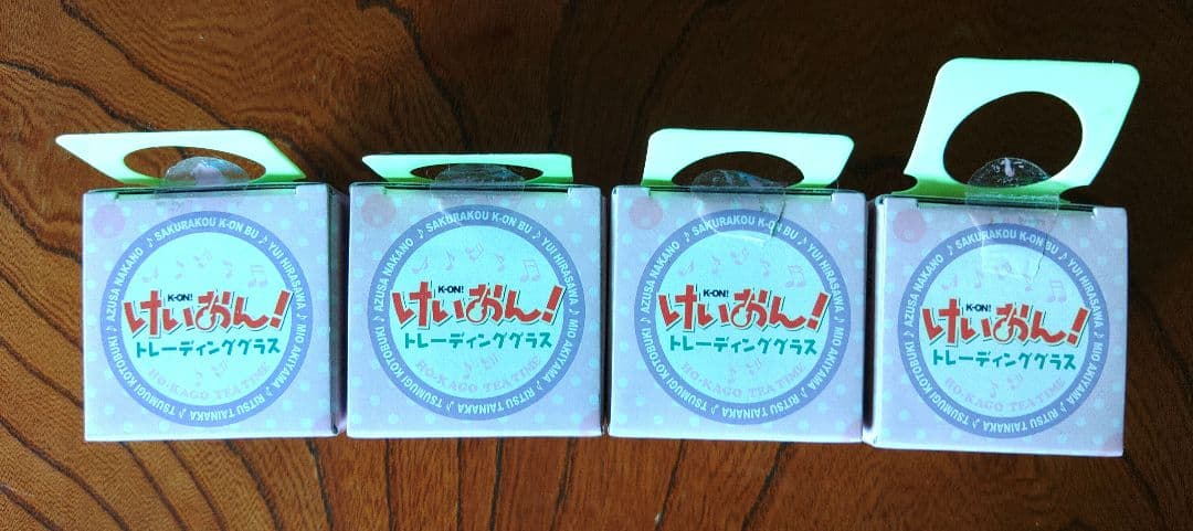 けいおん！　トレーディング グラス　4個セット