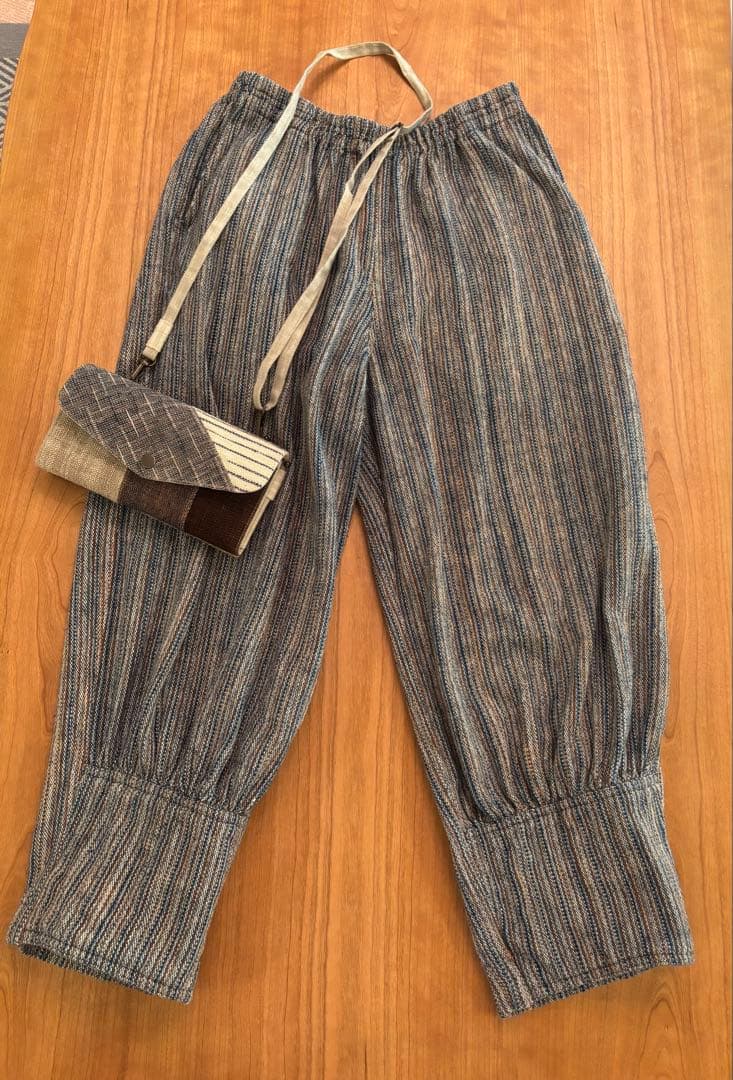 うさとの服のや生地で作った パッチワークショルダーバッグ お財布