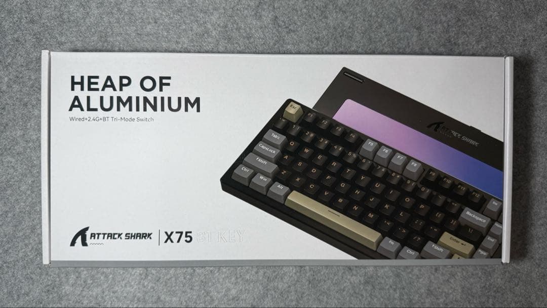 ATTACK SHARK X75 81key ワイヤレスキーボード