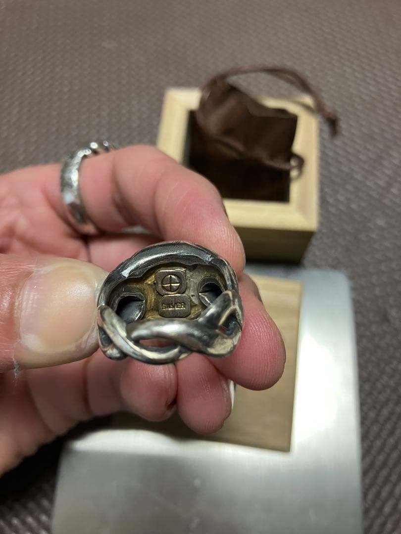 希少　薩摩ボタン　925 シルバーリング　指輪　ヴィンテージ　さつま