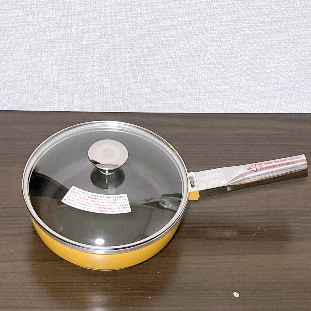 【未使用】　アサヒ軽金属　22オールパン　ガラス蓋