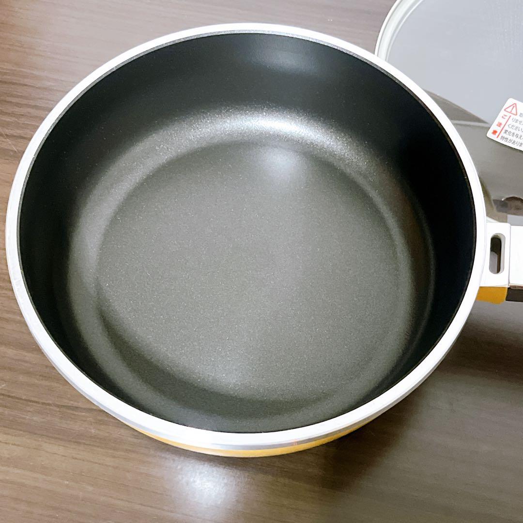 【未使用】　アサヒ軽金属　22オールパン　ガラス蓋