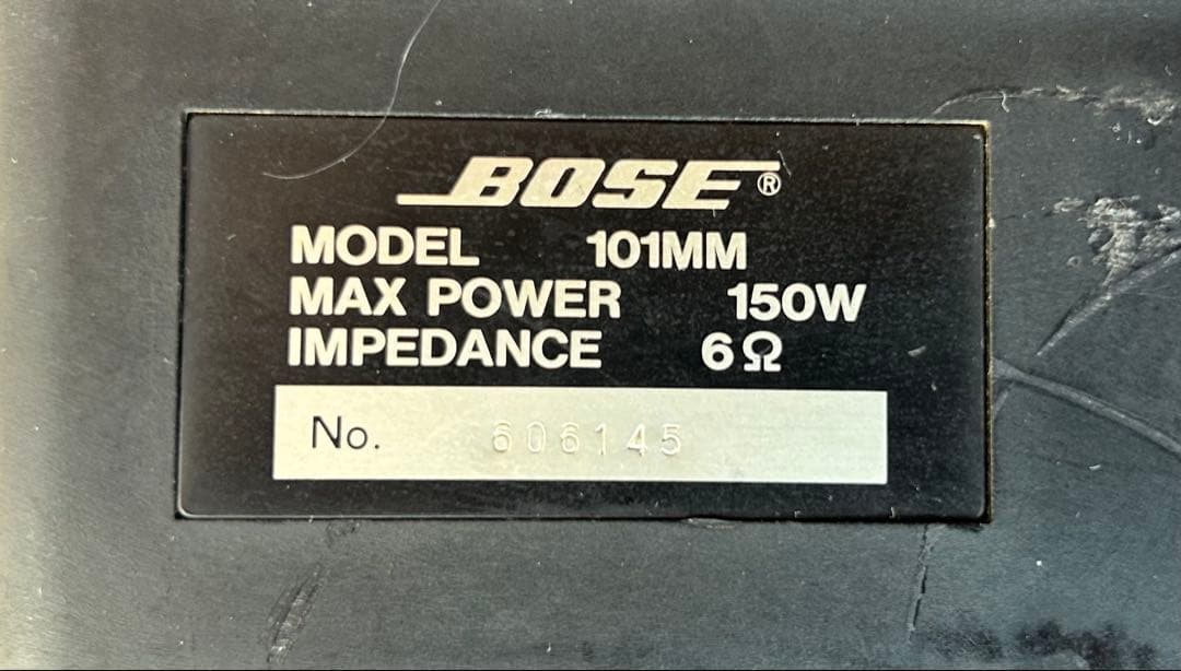BOSE　スピーカー　101MM （動作未確認の為ジャンク品出品）