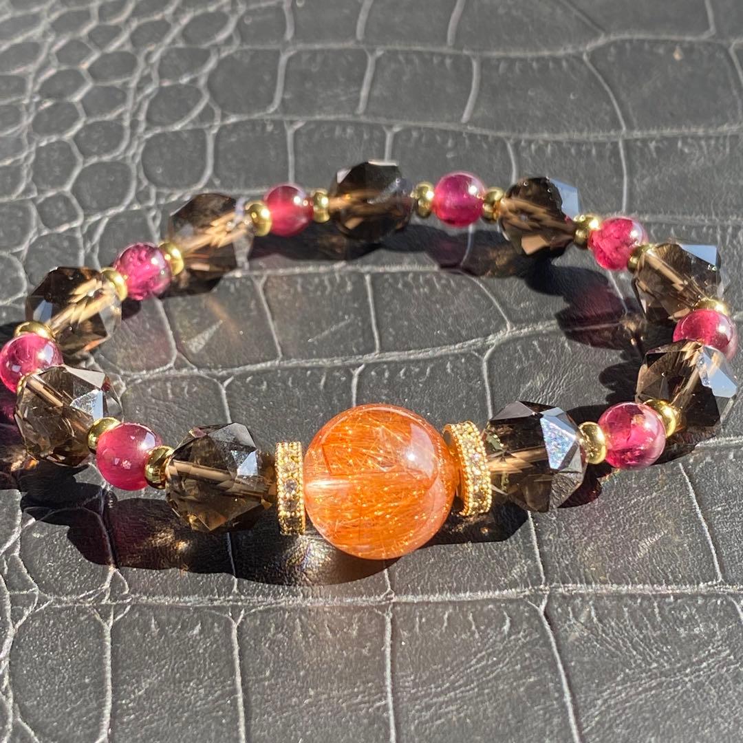 煌めくキャッツアイルチル！デザインブレスレット♪