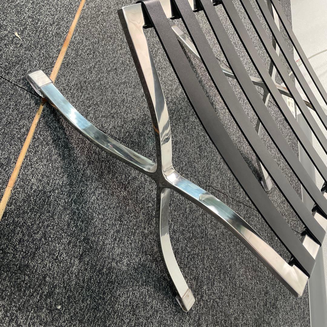 バルセロナチェア　オットマンのみ　ブラック　直接引取歓迎 S688