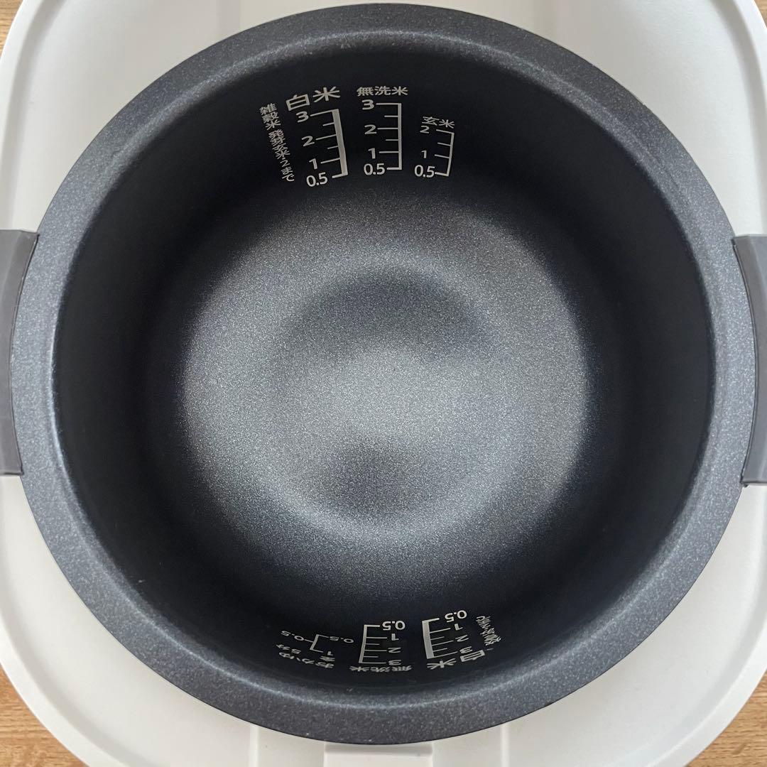 SHARP3合ジャー炊飯器 KS-CF05D-W説明書・しゃもじ・計量カップ付き