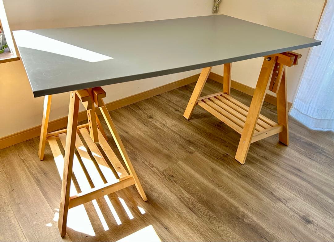 IKEA テーブル脚　2台　馬脚　ソーホース