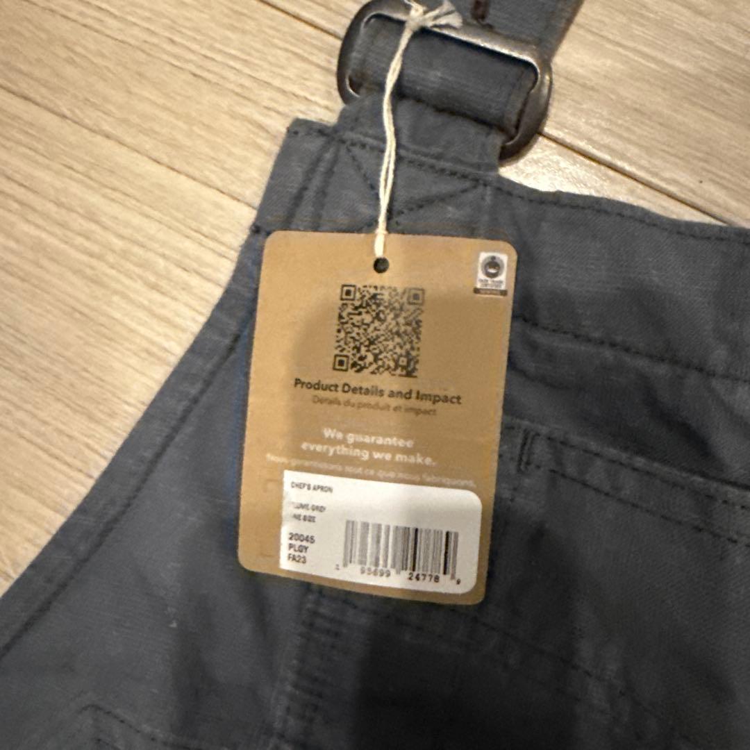 patagonia グレー オーガニックコットン　エプロン