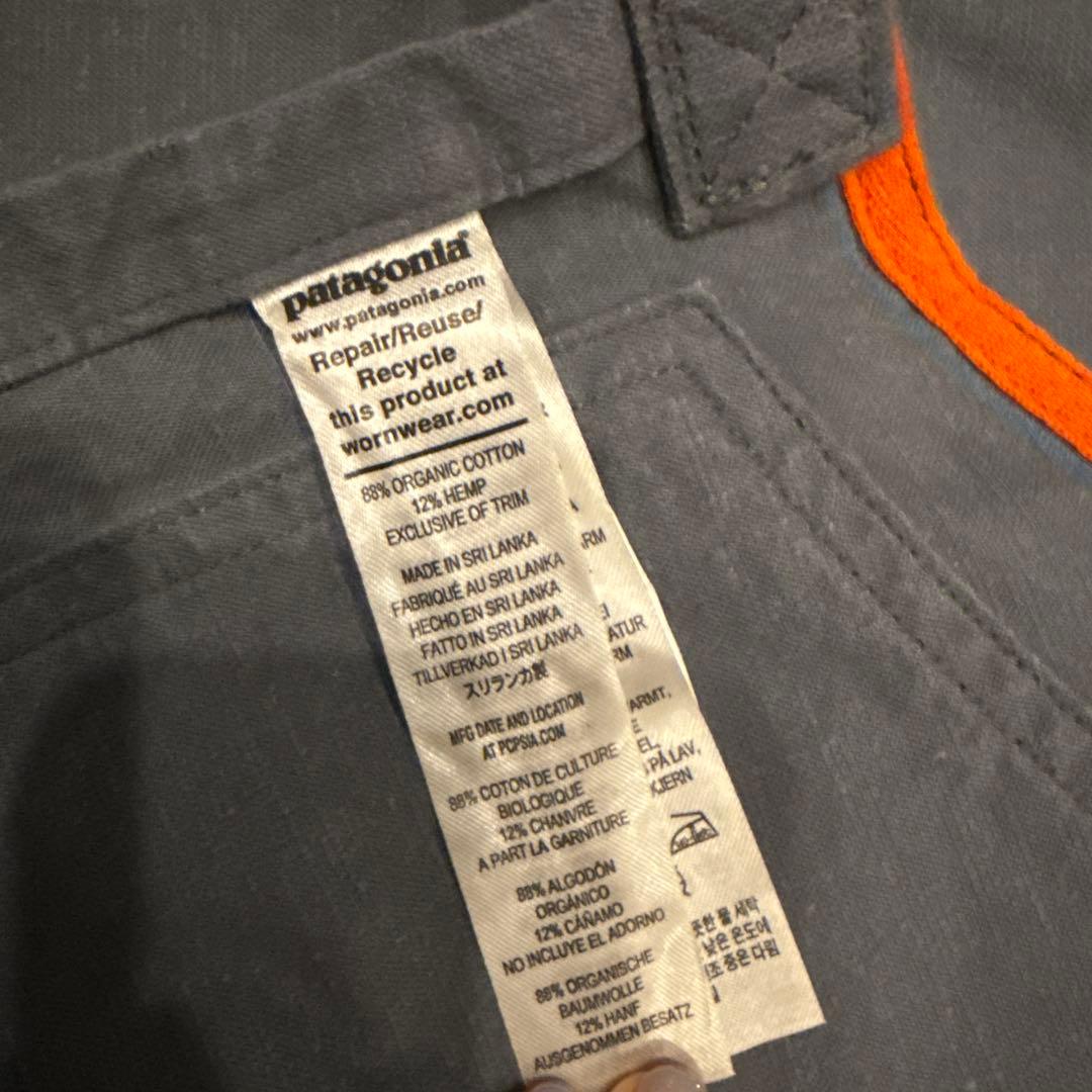 patagonia グレー オーガニックコットン　エプロン