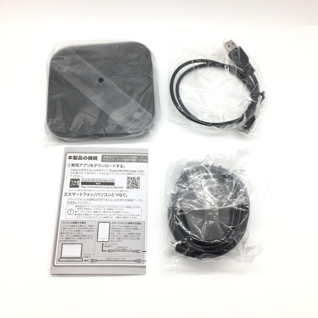 エレコム スマートフォン用外付けHDD ELP-SHU005UBK