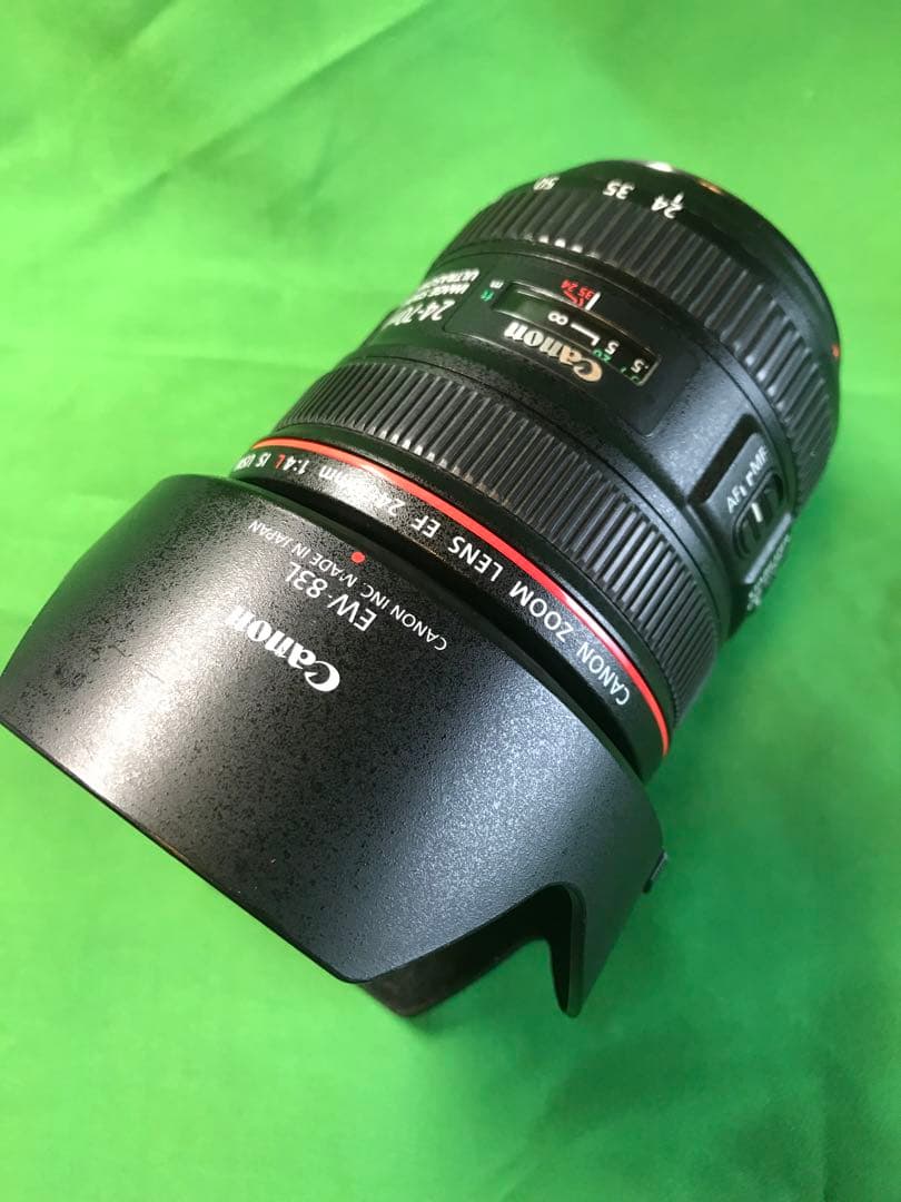 Canon EF24-70mm f4L IS USM フードEW-83L付き