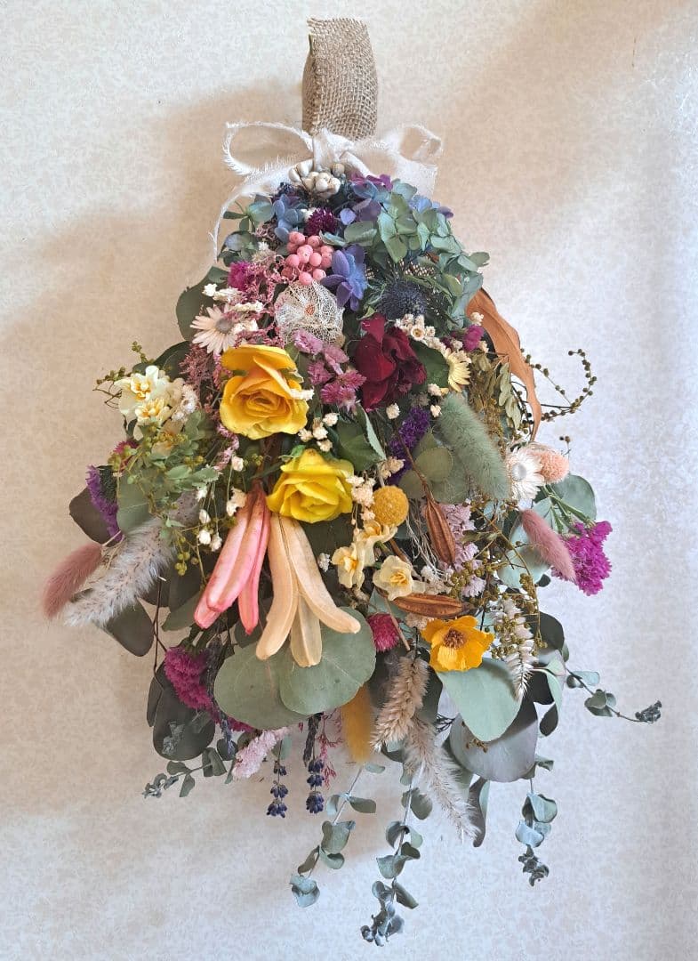 cocoさまご予約*ドライフラワースワッグ×2.+ドライフラワーインテリア.